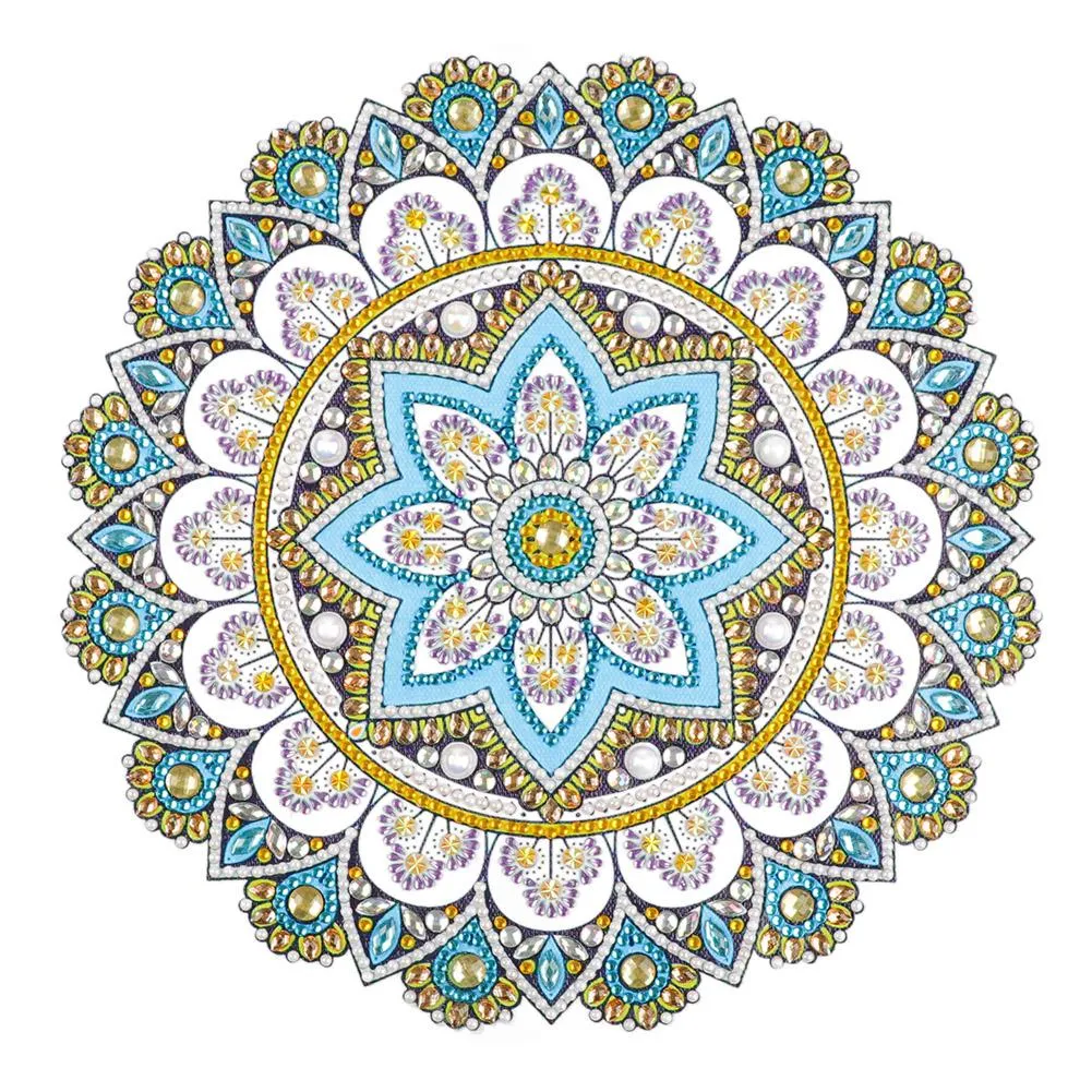 Color Mandala - 5D DIY Special Shaped Diamond Painting (Canvas 30x30cm/11.81x11.81in )