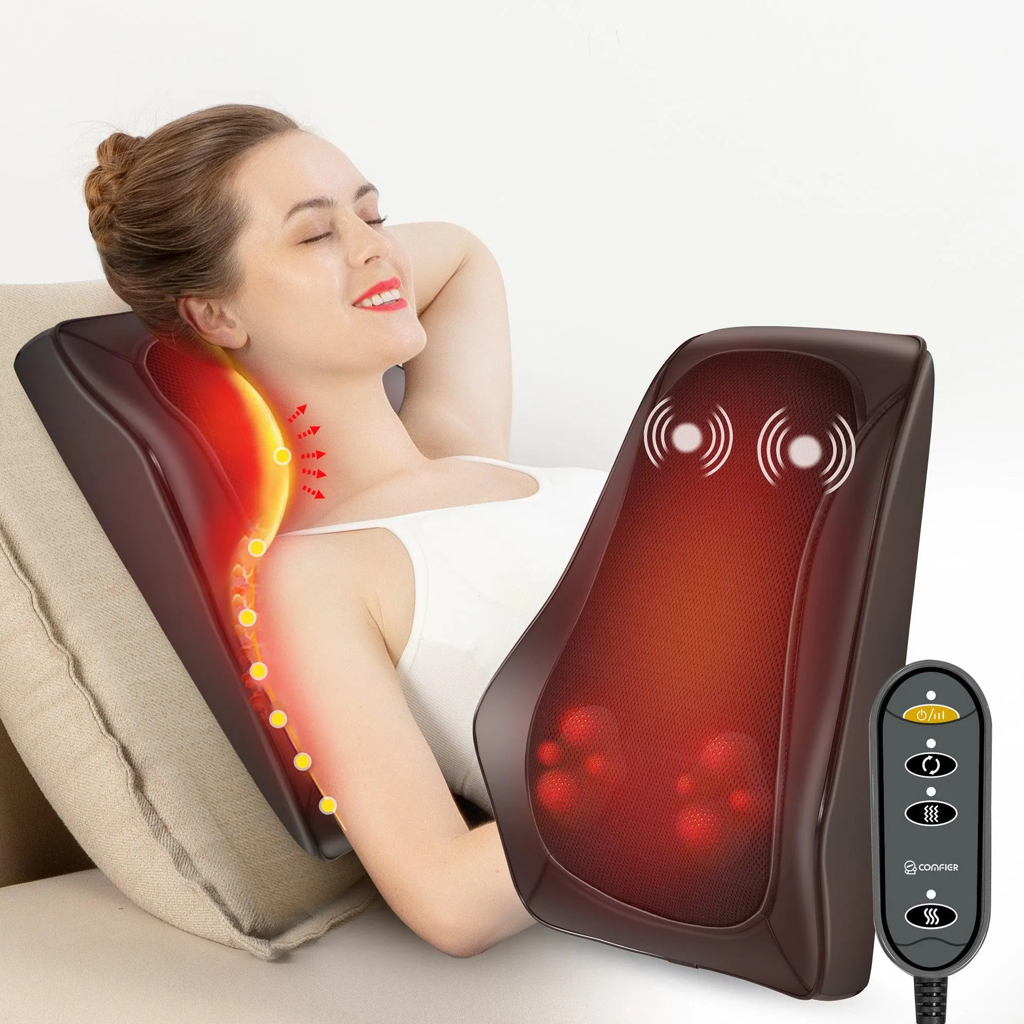 COMFIER Back Neck Massager for Back Neck Pain Relief --CF-1228