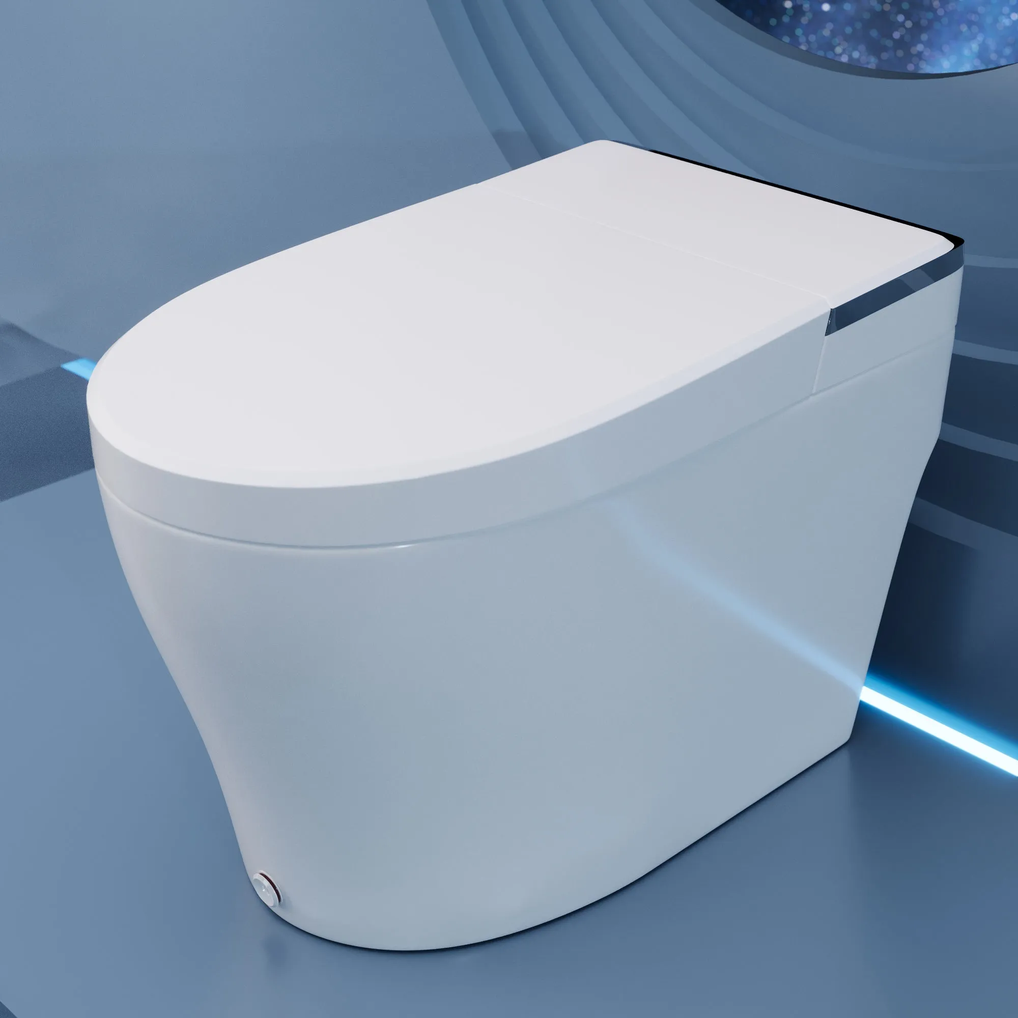 DeerValley DV-1S0029-V3 Smart Bidet Toilet, One-Piece Elongated Smart Toilet with Foot Kick Flush, Warm Wash (Seat Included)