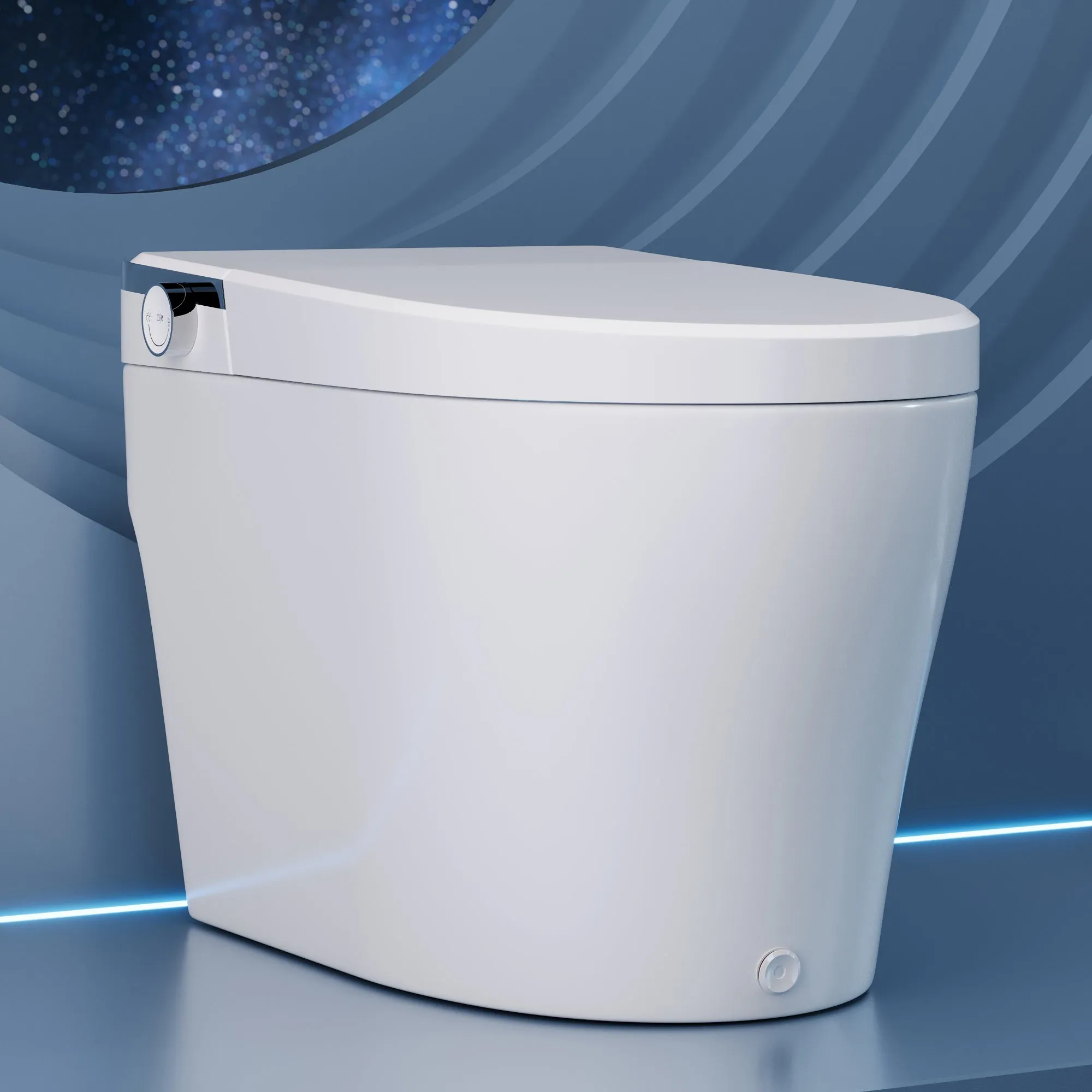 DeerValley DV-1S0029-V3 Smart Bidet Toilet, One-Piece Elongated Smart Toilet with Foot Kick Flush, Warm Wash (Seat Included)