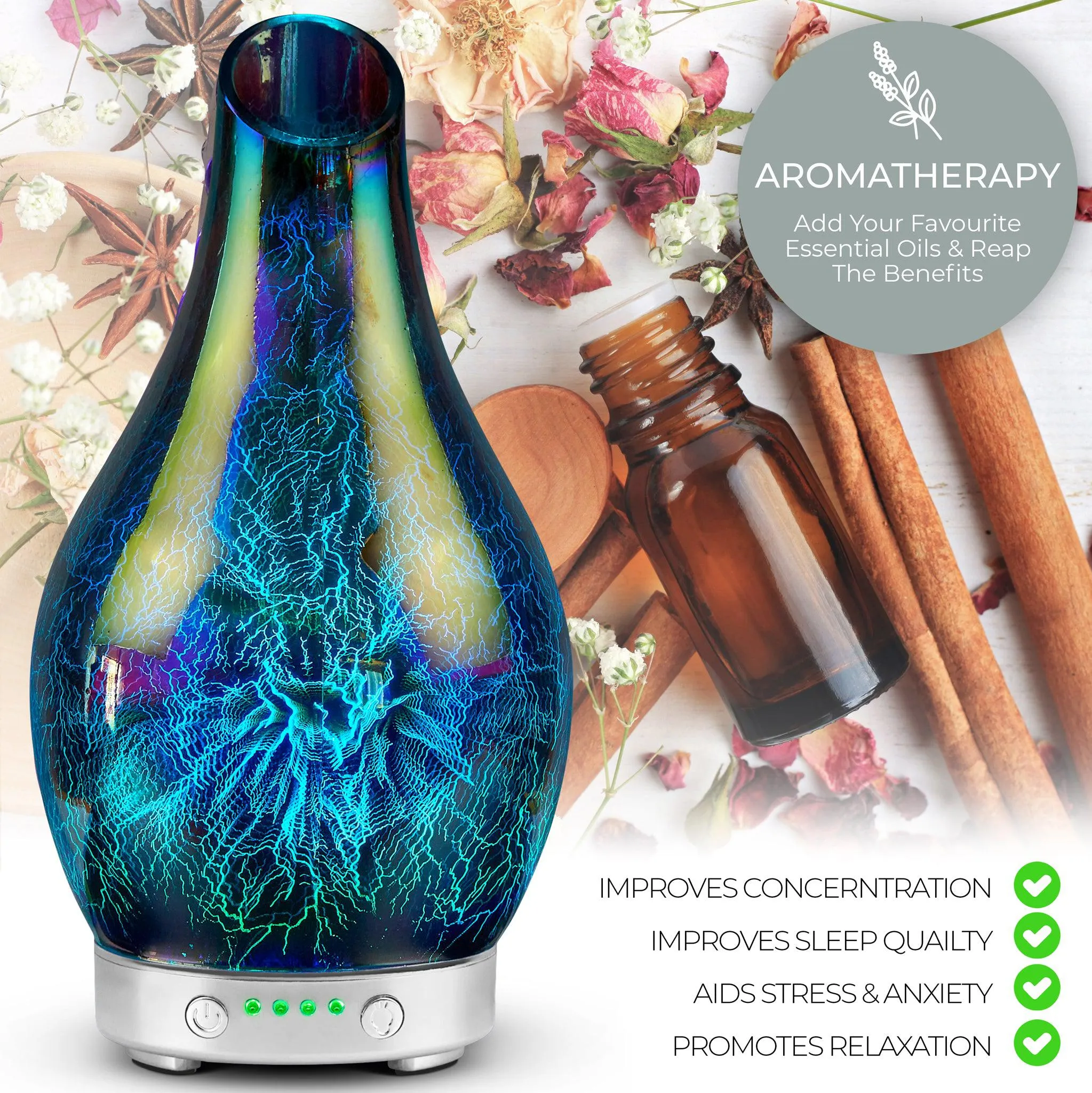 Desire Lightning Colour Changing Oil Diffuser Aroma Humidifier