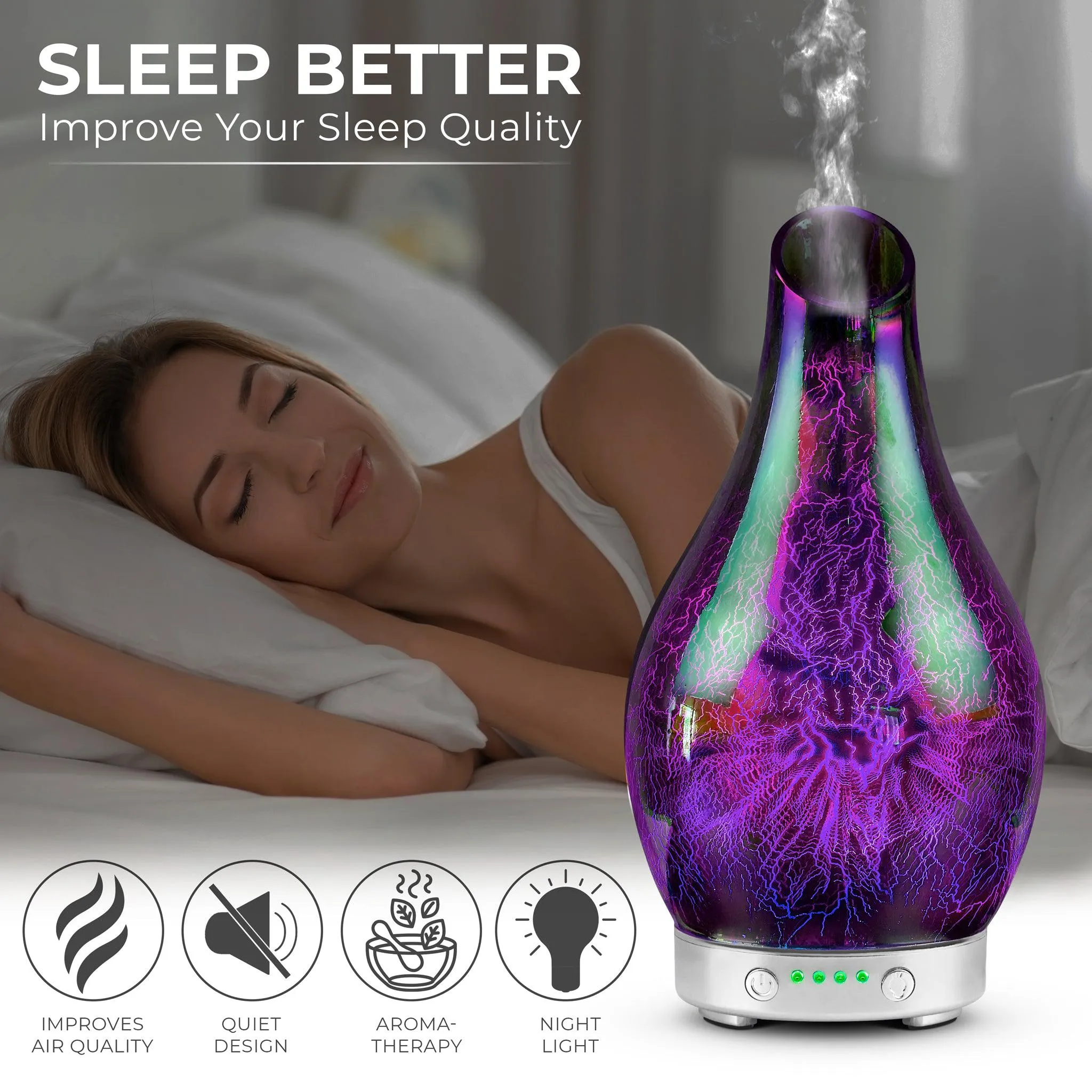 Desire Lightning Colour Changing Oil Diffuser Aroma Humidifier