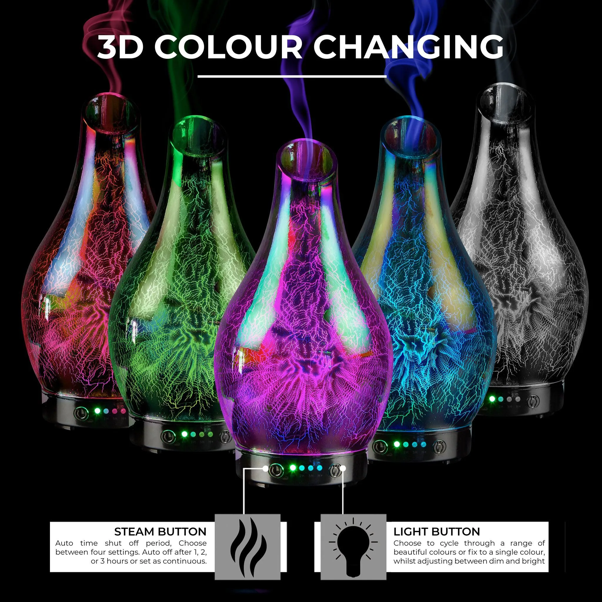 Desire Lightning Colour Changing Oil Diffuser Aroma Humidifier