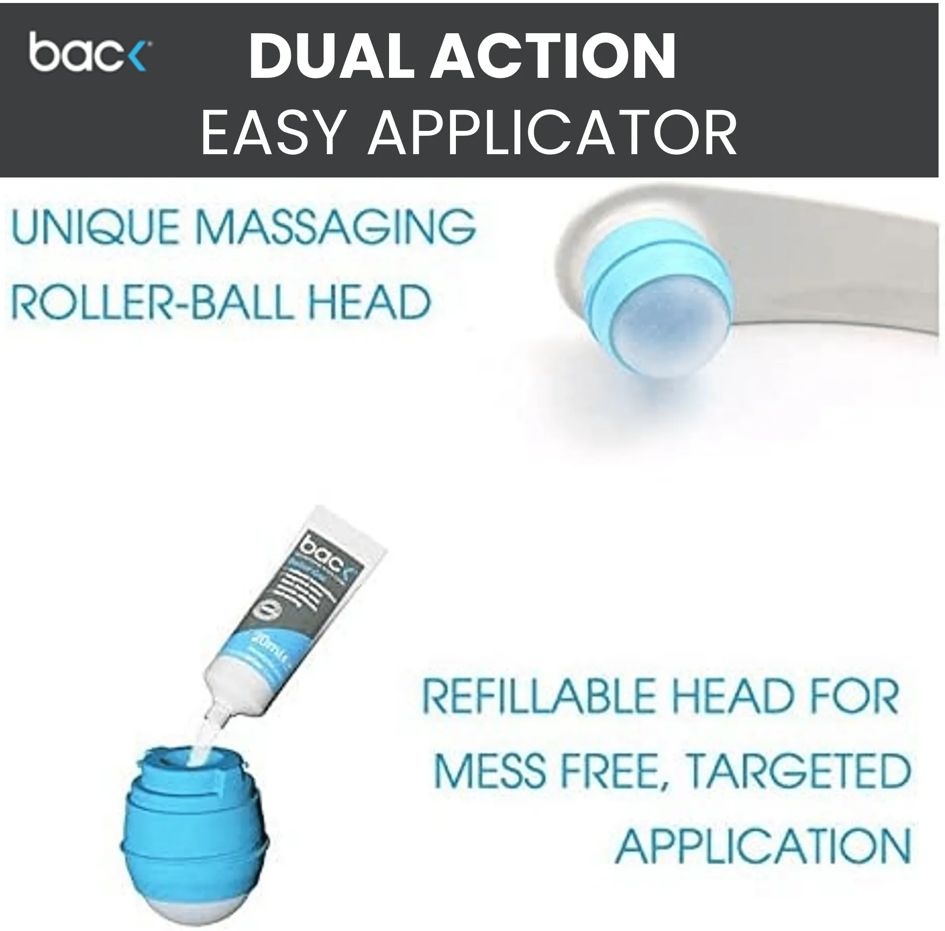 Dual Action Massager, Unique Targeted Applicator