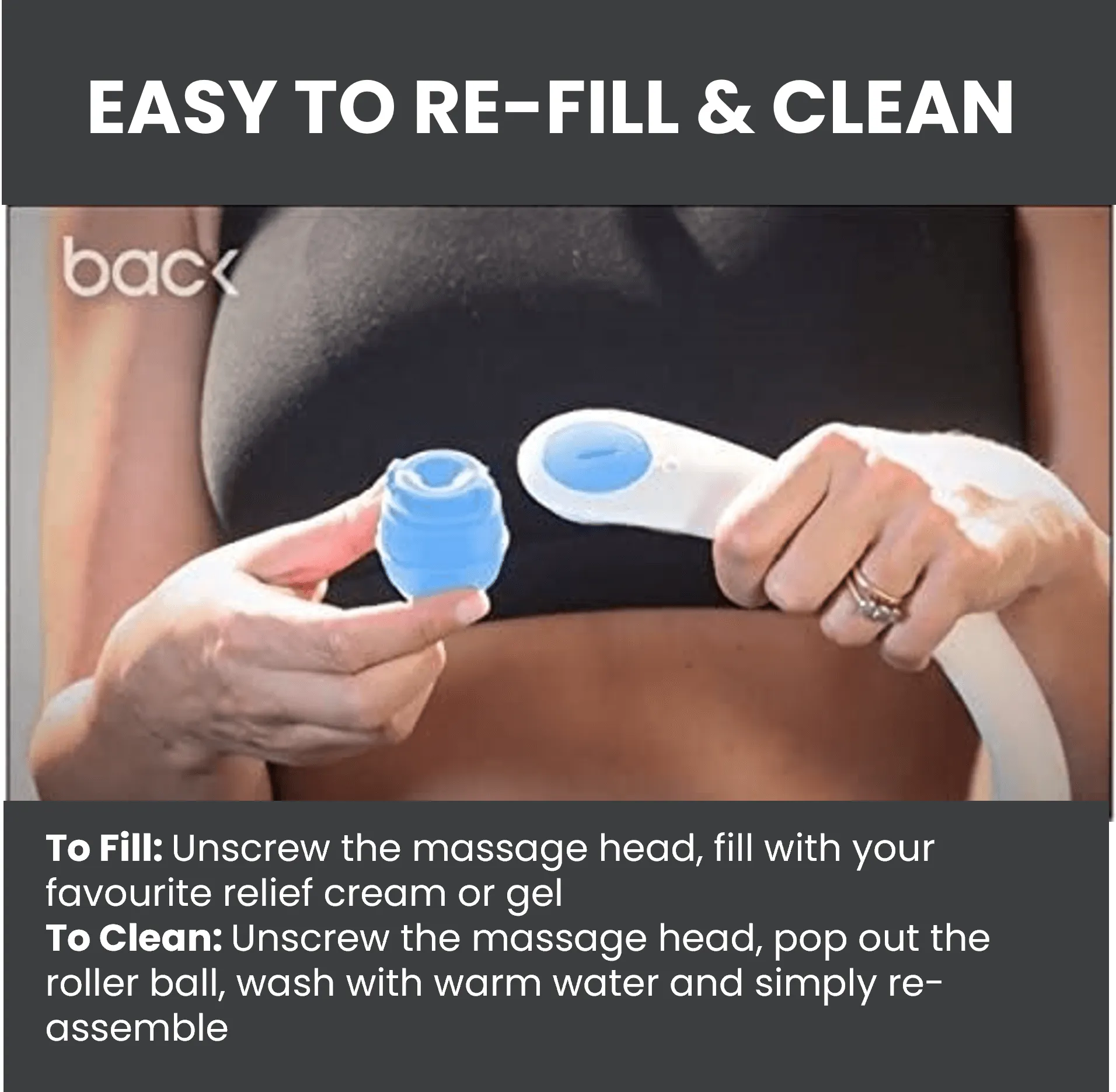 Dual Action Massager, Unique Targeted Applicator