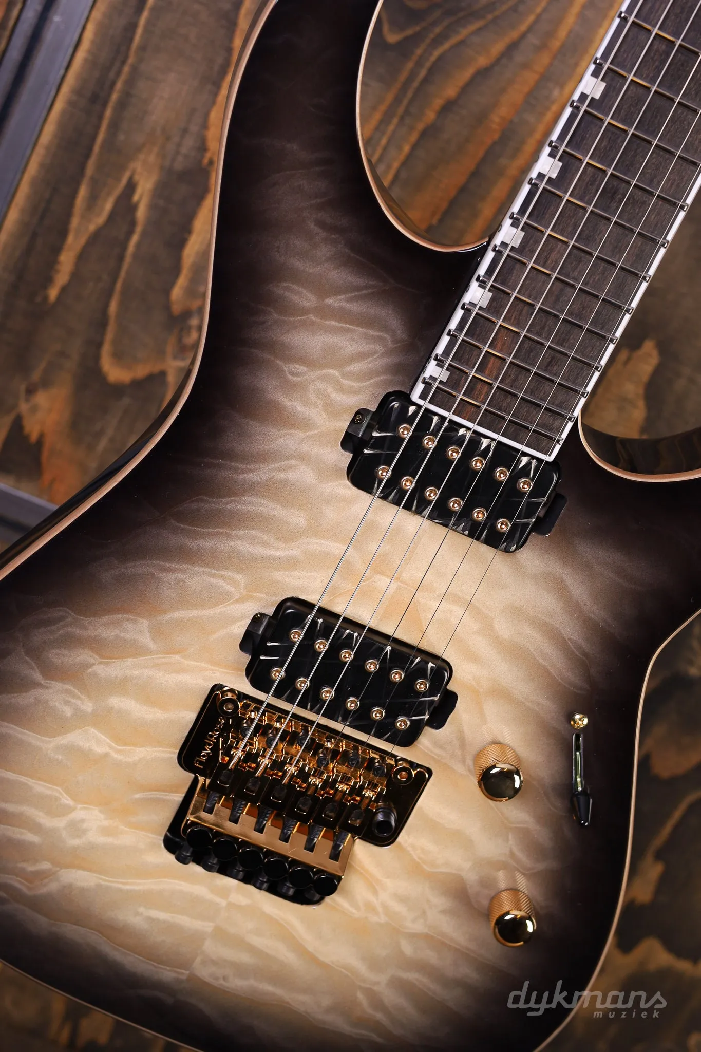 ESP E-II M-II Black Natural Burst