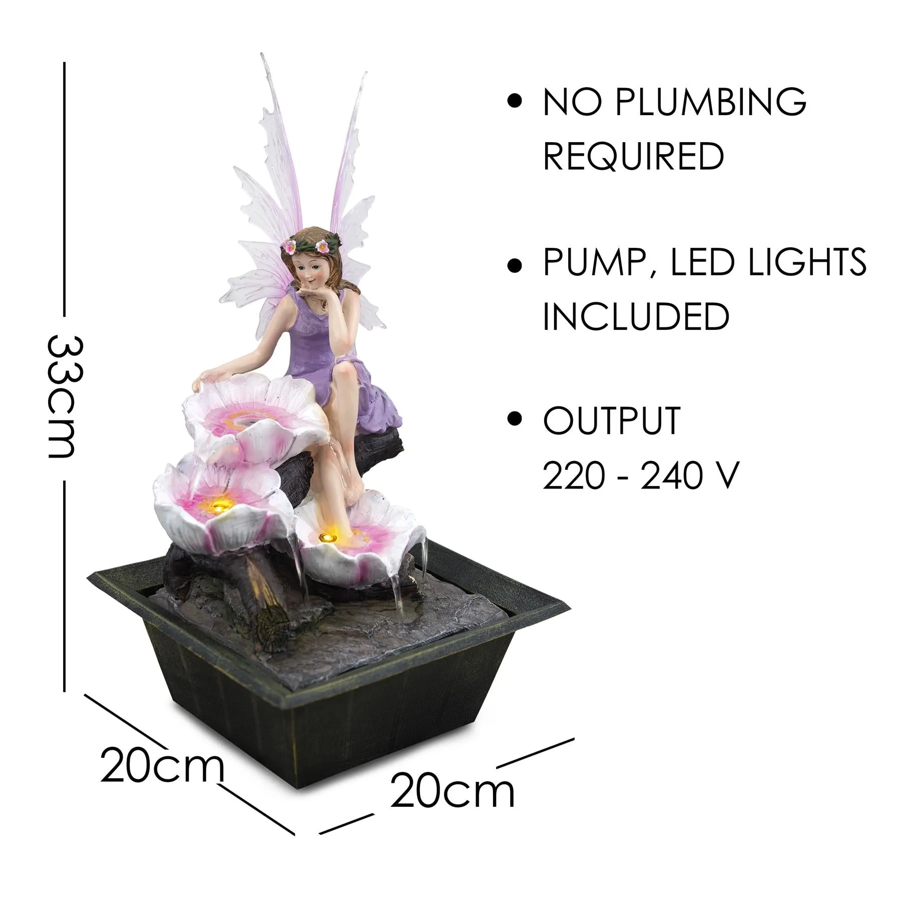 Fairy Water Feature Indoor With LED