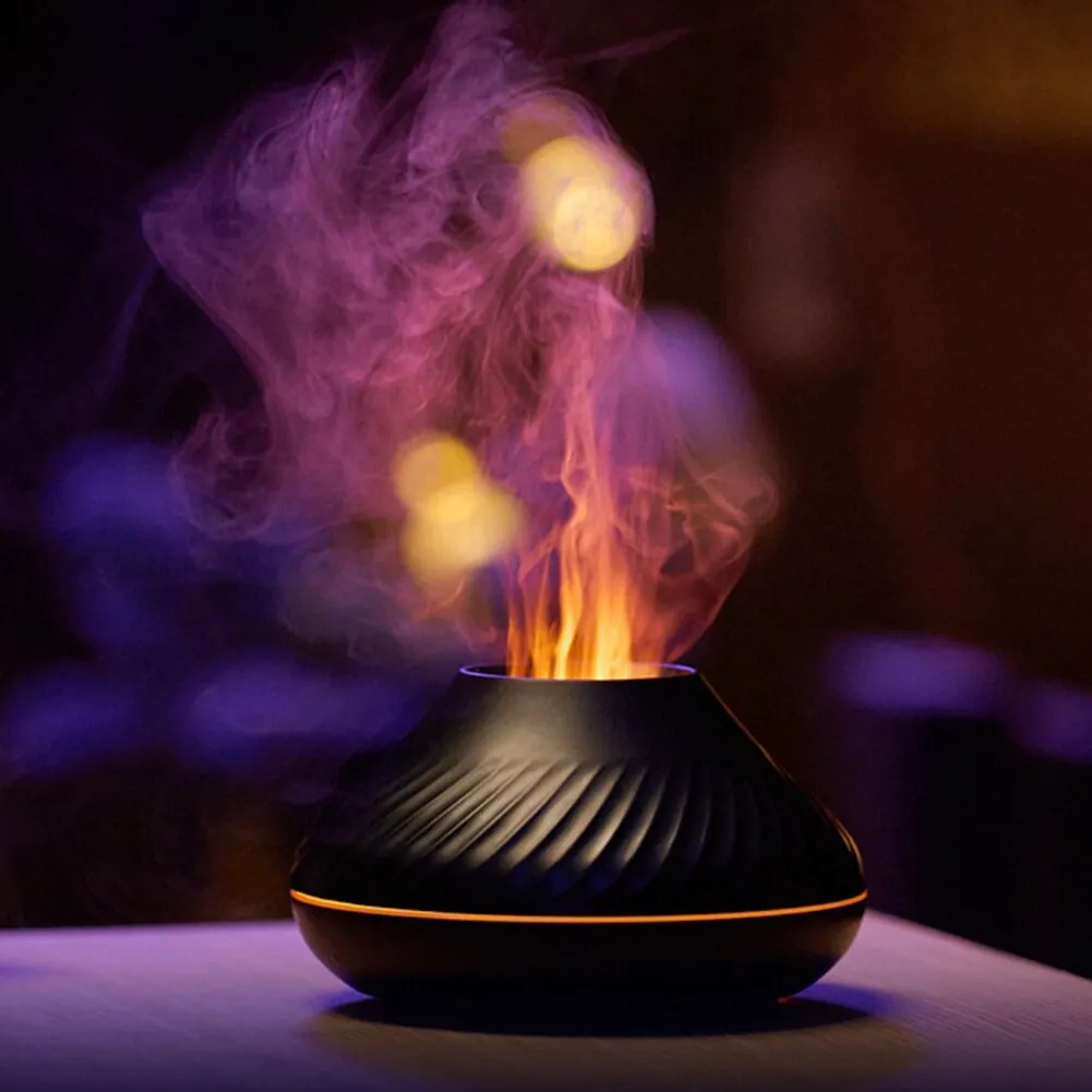 Flame Effect Air Humidifier 7 Colors Changing LED