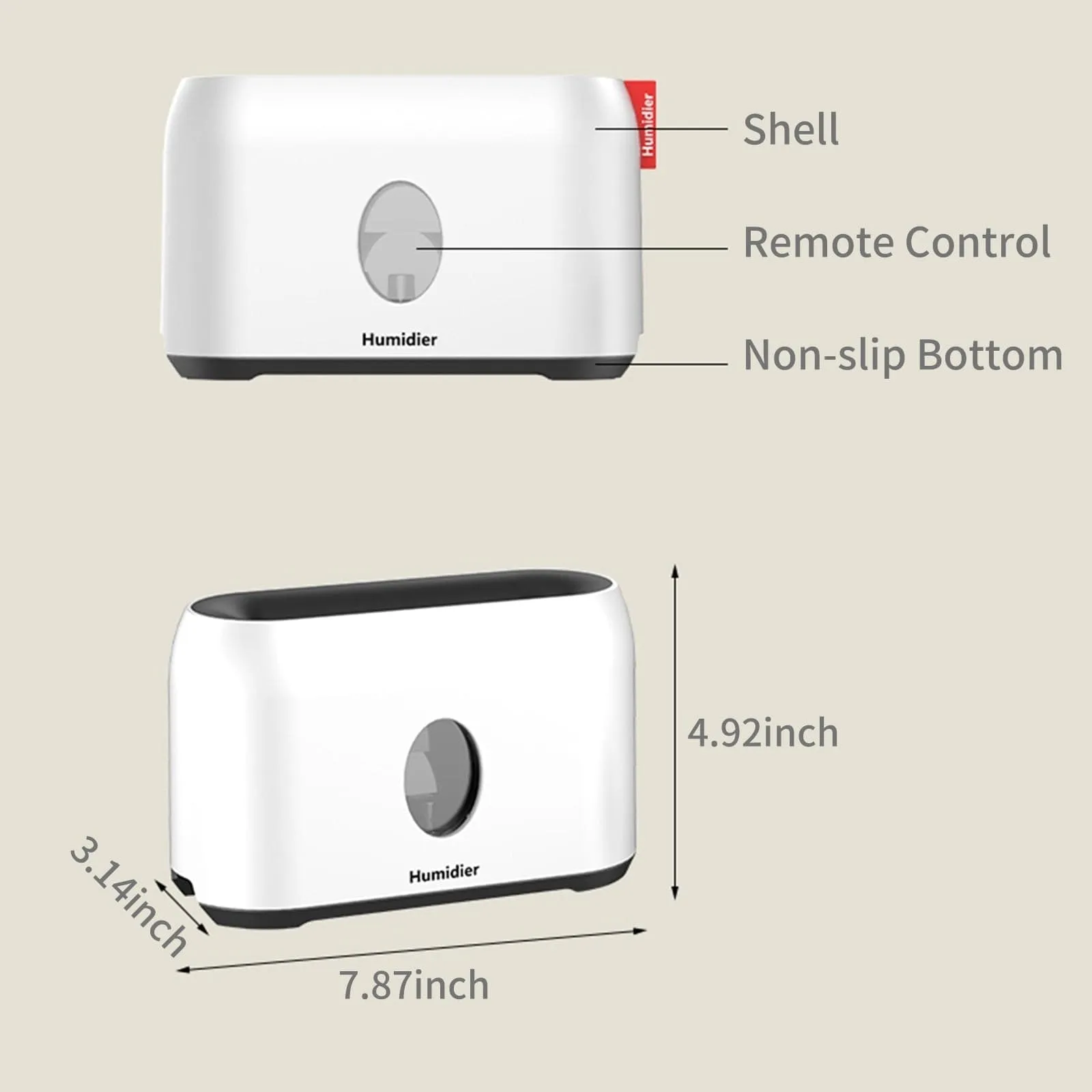 Flame Mist Humidifier with Remote Control (200ml)