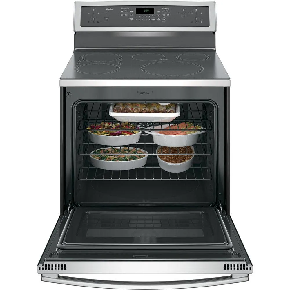 GE Profile Cuisinière amovible à induction de 30 po avec convection véritable PCHB920YMFS