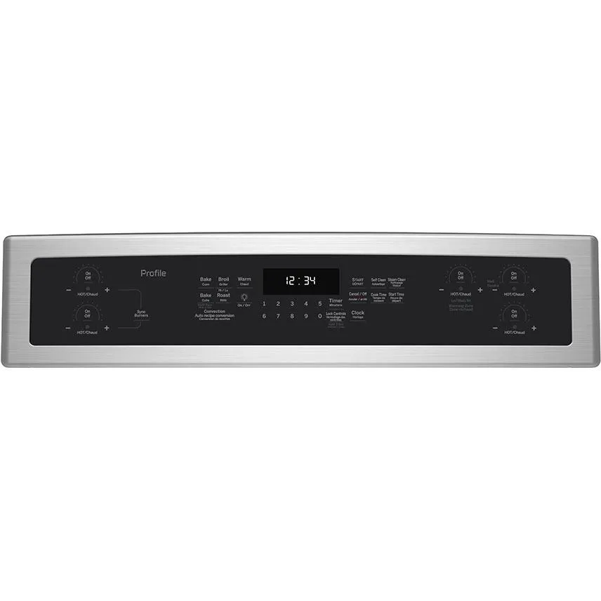 GE Profile Cuisinière amovible à induction de 30 po avec convection véritable PCHB920YMFS