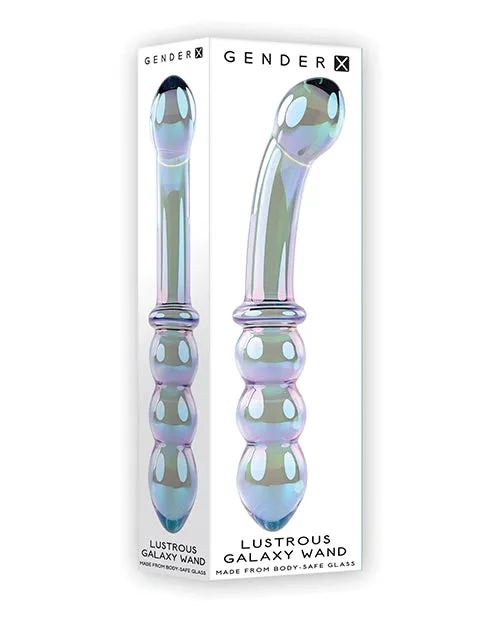 Gender X Lustrous Galaxy Wand Dual Ended Glass Massager