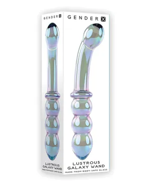 Gender X Lustrous Galaxy Wand Dual Ended Glass Massager