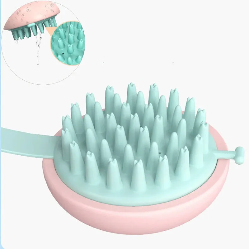 Handheld Silicone Scalp Massager and Cleaner Brush