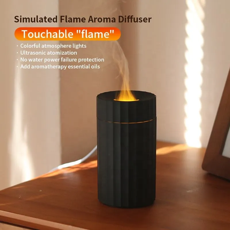 HIVAGI® Create a Relaxing Atmosphere with the Unique 3D Flame Light Essential Oil Diffuser.