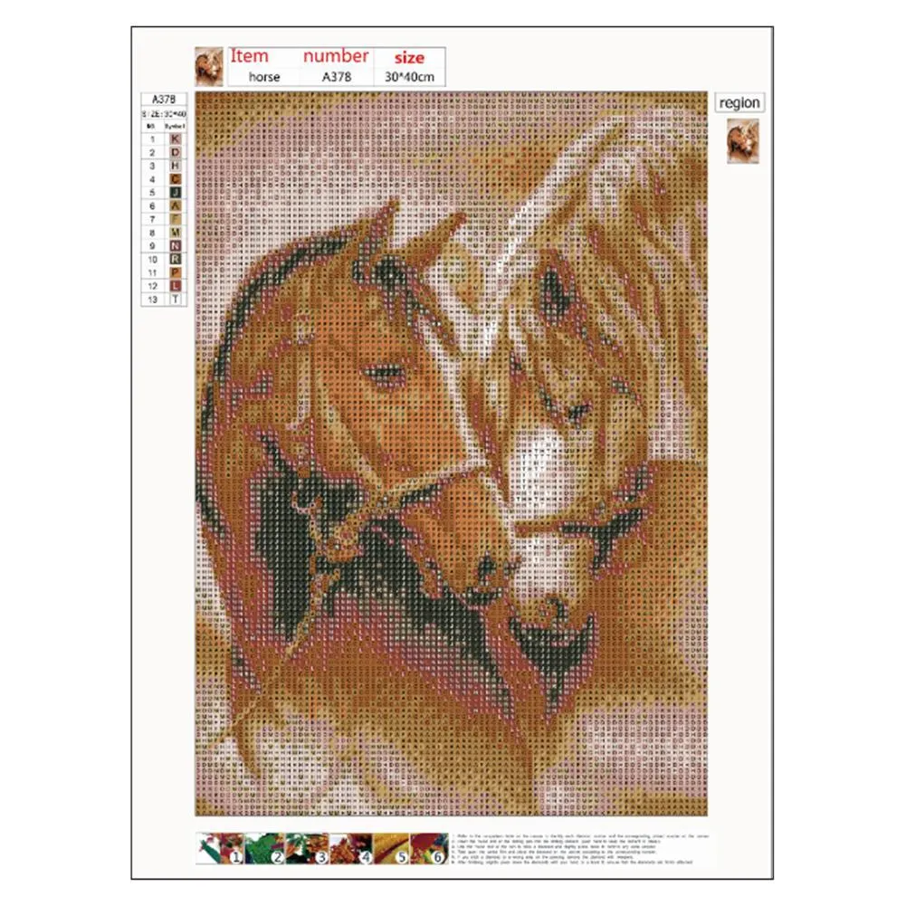 Horse  - Full Diamond Painting (Canvas 30*40cm/11.81*15.75in)