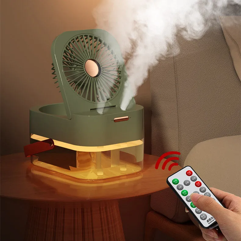 Humidifier Spray Fan Portable Fan Air Cooler Air Humidifier USB Mist Fan Desktop Fan With Night Light For Summer Home Appliance