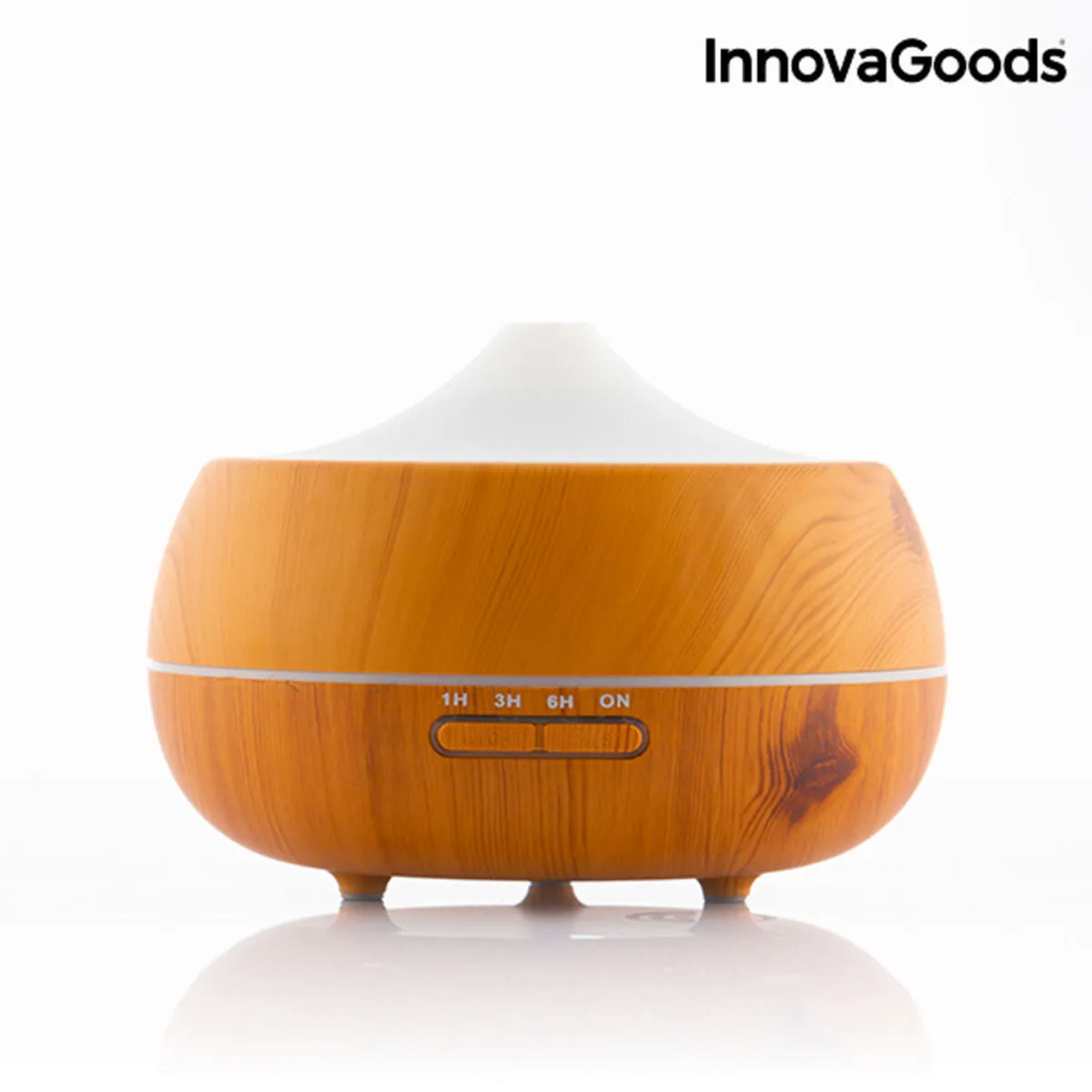 InnovaGoods Wooden-Effect Aromatherapy Humidifier