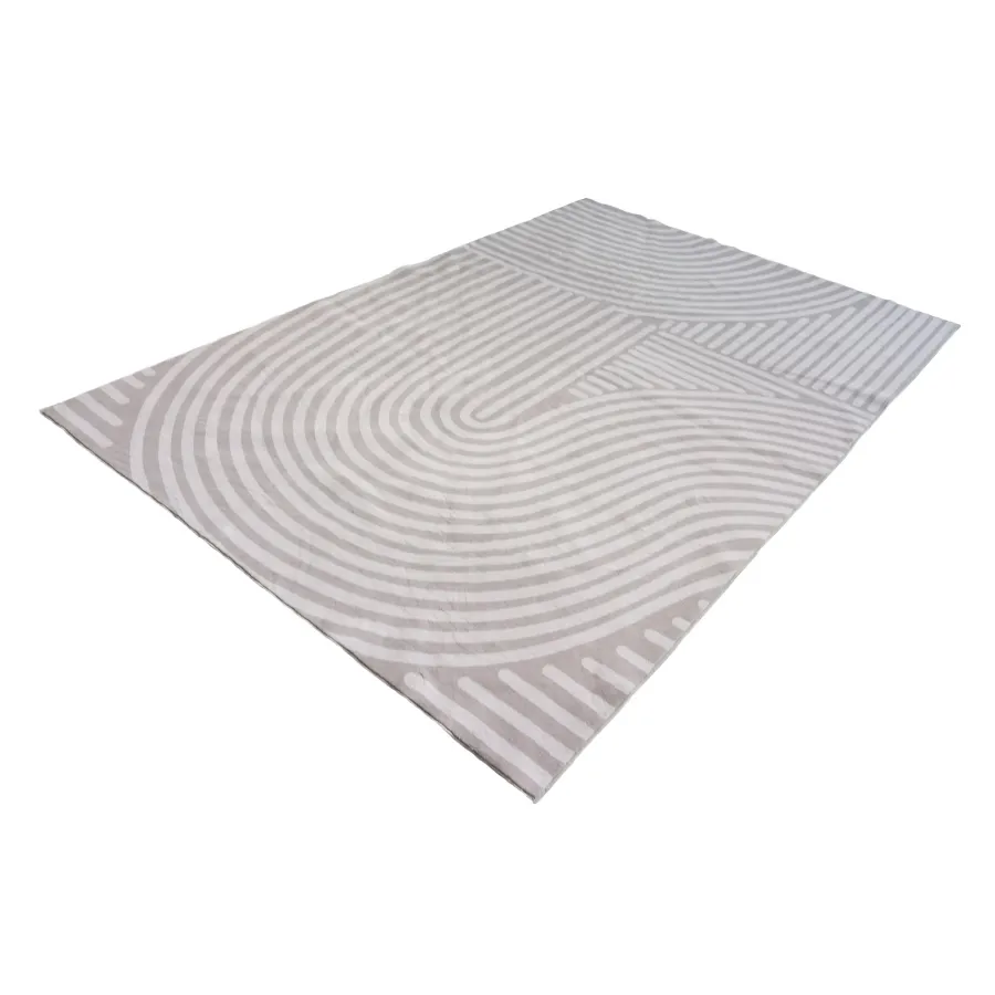 Kavi Beige Machine Washable Rug