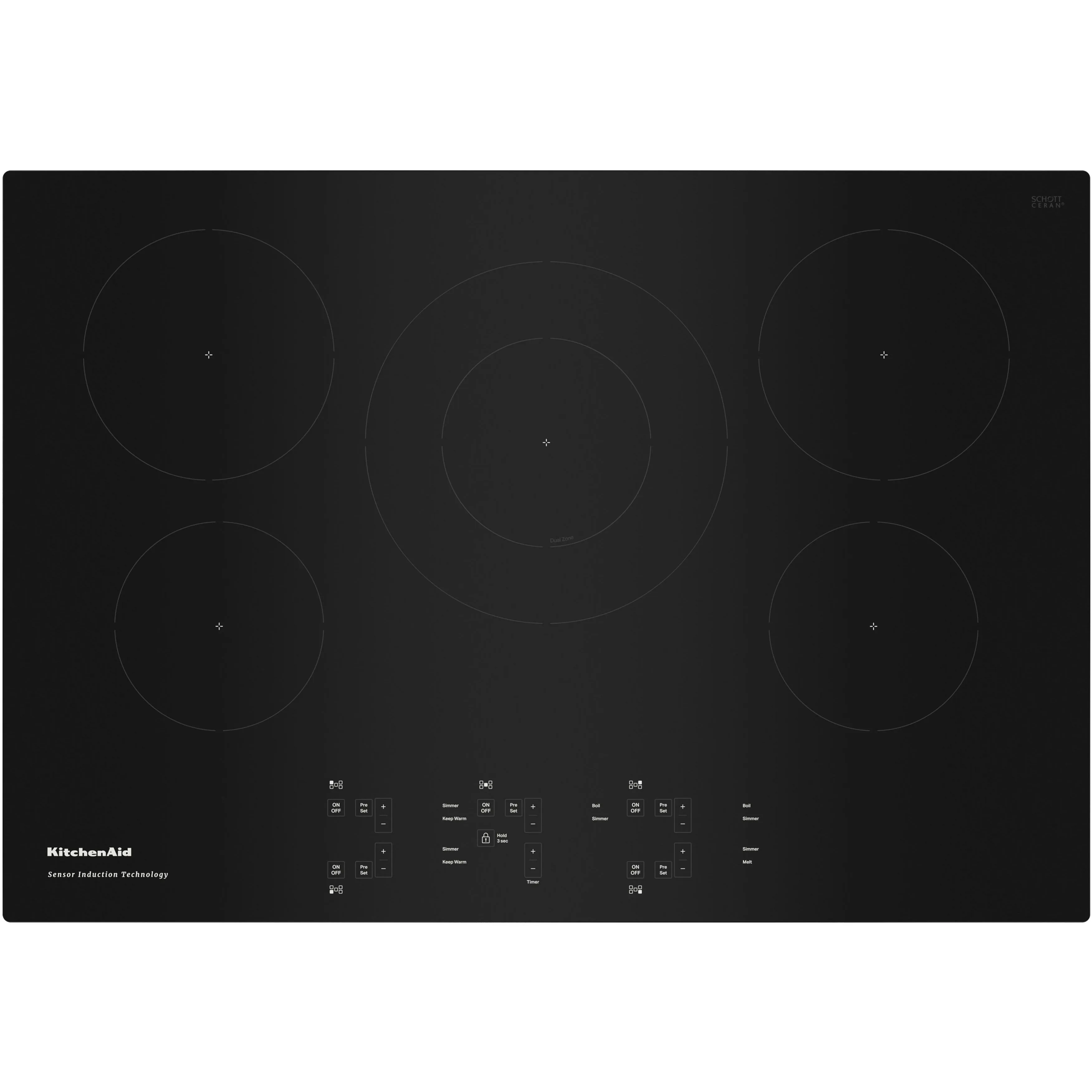 KitchenAid Table de cuisson encastrée à induction de 30 po KCIG550JBL