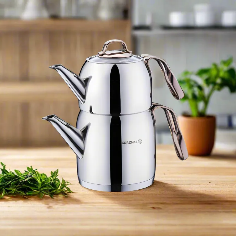 Korkmaz Rosanna Teapot Set 1.6 Ltr