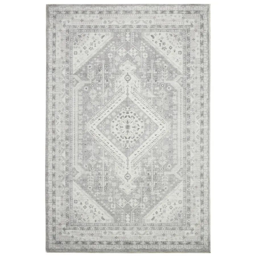 Lagos Grey Machine Washable Rug