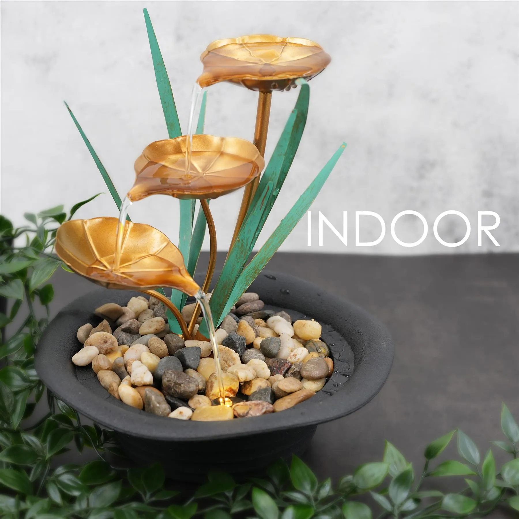 Lotus Water Feature Indoor With LED