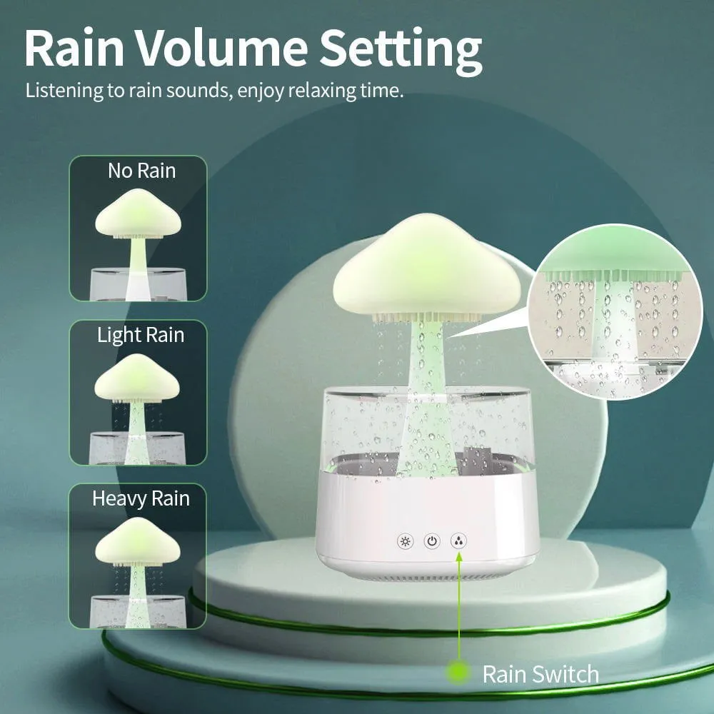 LovelyRLovely 2-in-1 Rain Cloud Aromatherapy Diffuser Lamp