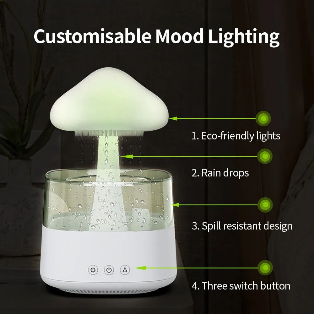 LovelyRLovely 2-in-1 Rain Cloud Aromatherapy Diffuser Lamp