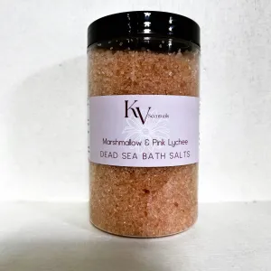 Marshmallow & Pink Lychee Dead Sea Bath Salts 475g