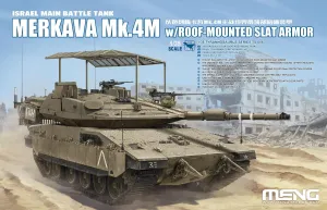 Meng Israel Merkava Mk.4M w/Roof-Mounted Slat Armor 1/35 Model Kit