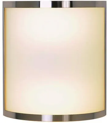 Monument Contemporary Wall Sconce Brushed Nickel 10 Inch  Uses (2) 26-Watt Fluorescent Gu24 Base Lamps