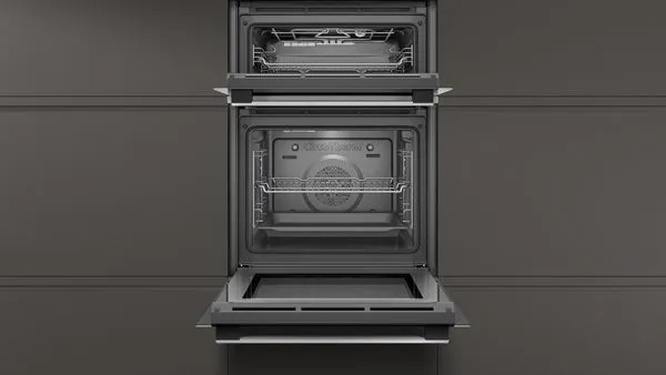 Neff U1CHC0AN0B Double Oven - Steel with Steel Trim