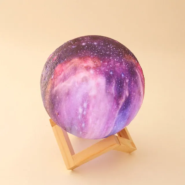 New Arrival 3D Print Star Moon Lamp