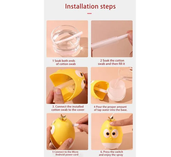 New Cute Pet Chick M4 Humidifier Diffuser