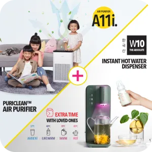 New Homeowners - Bundle Set: Air Purifier A11i with Extra Filter & Instant Hot Water Dispenser W10