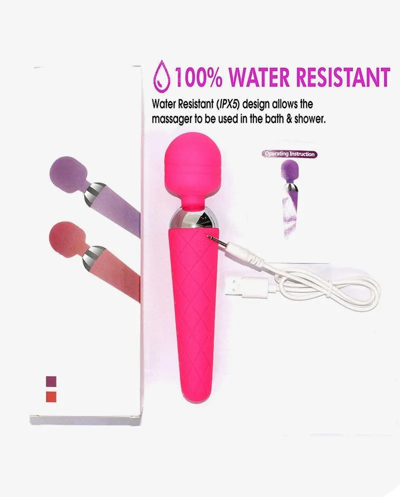 Rechargable Wand Massager Adult Toy With 10 Vibration Modes