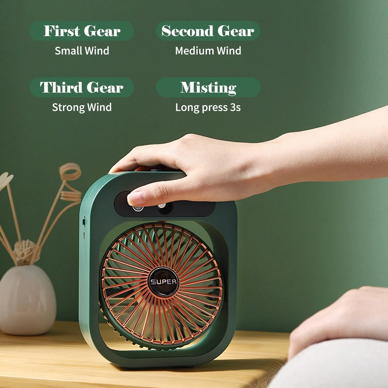 Rechargeable Desktop Air Cooling Fan