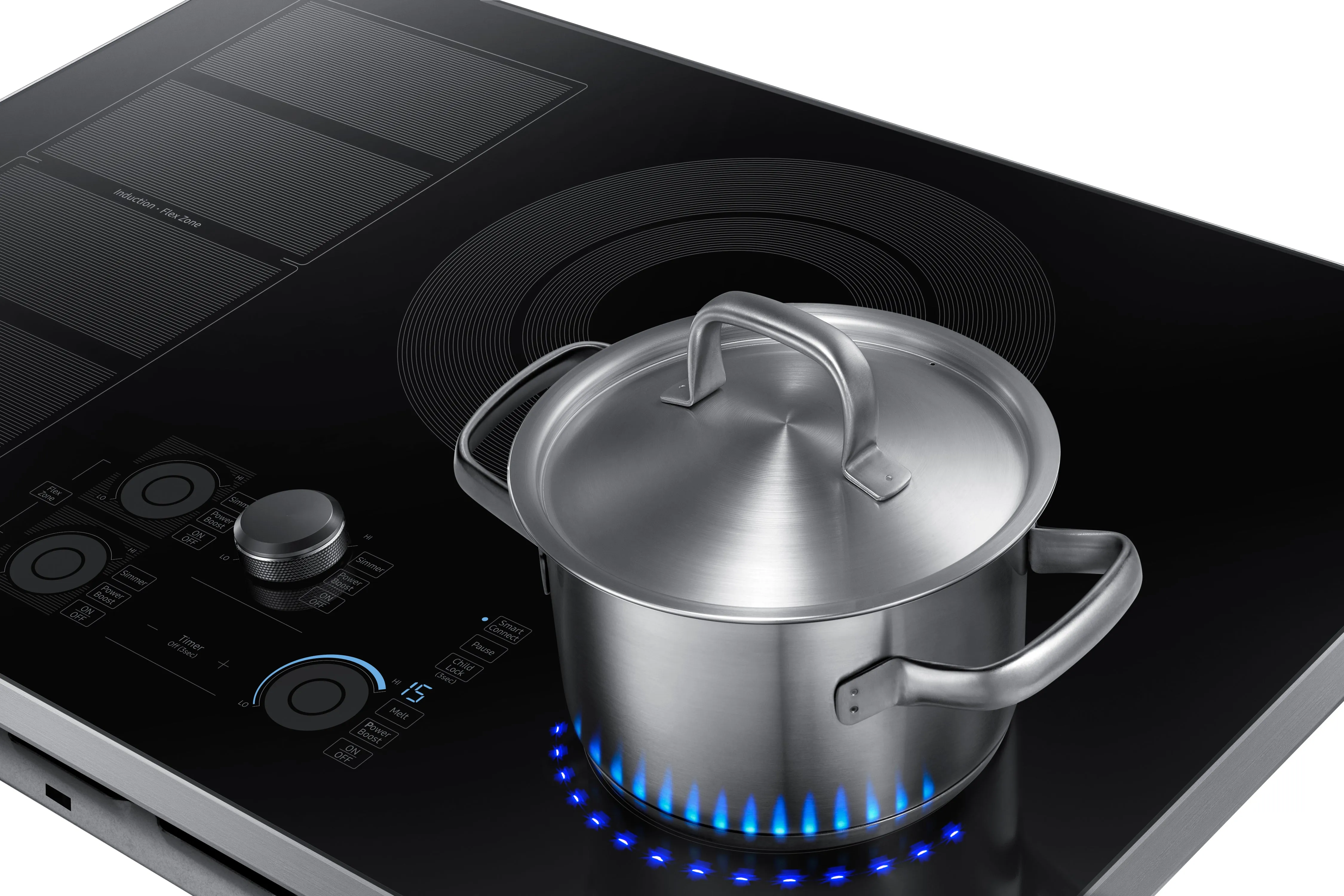 Samsung Black Stainless Steel 30" Induction Cooktop - NZ30K7880UG/AA