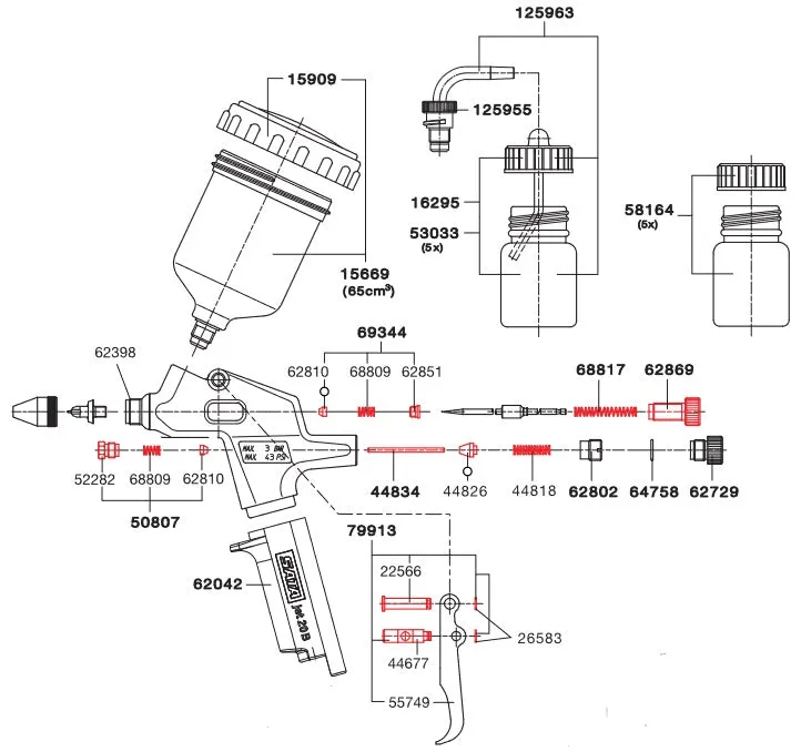 SATAjet 20 B PVC Air Hose With QC Nipple