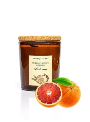 Soap&Friends Blood Orange Burst Aromatherapy Candle for Energy and Vitality, 230 ml