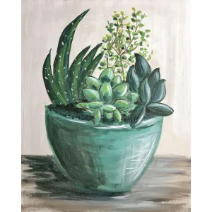 Succulent Plant - Full Round Diamond - 30x40cm