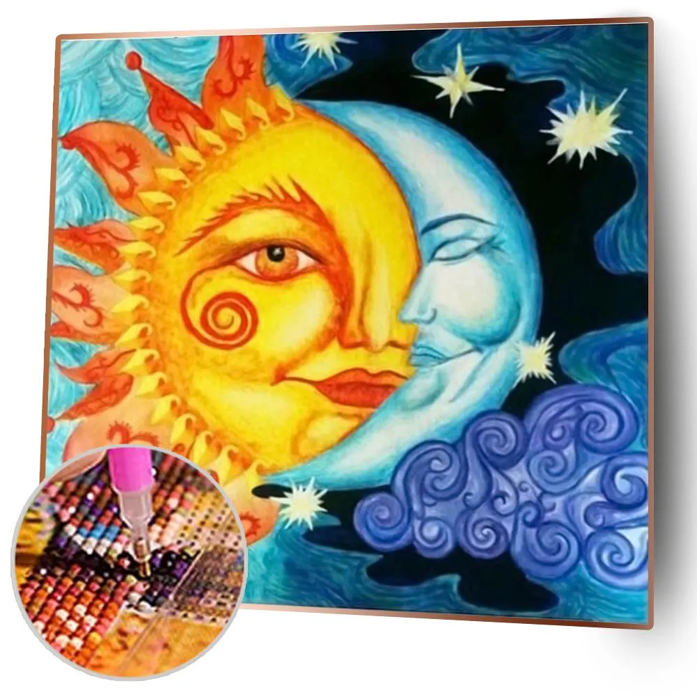 Sun Moon - Full Square Diamond - 45x45CM