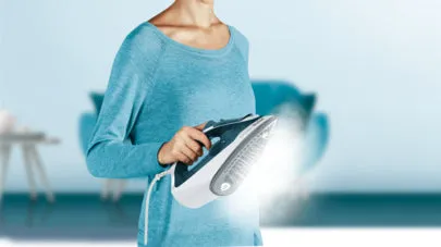 Tefal Fv2839 Dry & Steam Iron Cerilium Soleplate 2400 W Blue, White