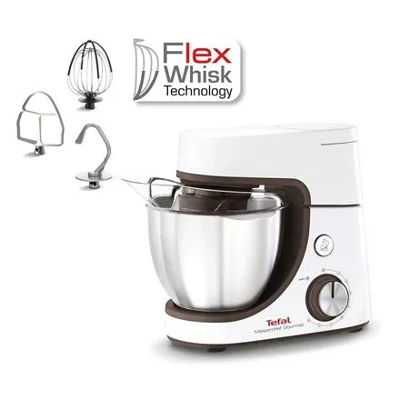 Tefal | Masterchef Gourmet Food Processor | Qb51k138 | 1100 W | Number Of Speeds 8 | Bowl Capacity 4.6 L | White