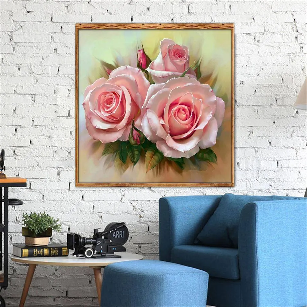 Three Flowers Partial Drill 5D DIY Diamond Painting 30*30