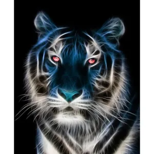 Tiger  - Full Round Diamond - 30x40CM