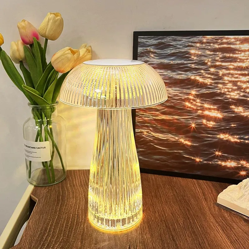 TOUCH LED MUSHROOM CRYSTAL LAMP