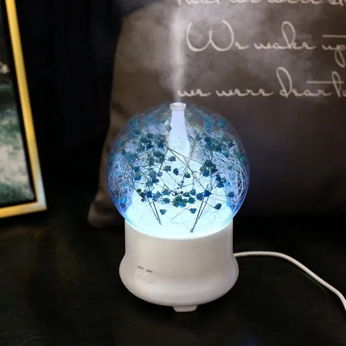 Ultrasonic Humidifier Essential Oil Aroma Diffuser Night light Cool Mist Humidificador With Flower