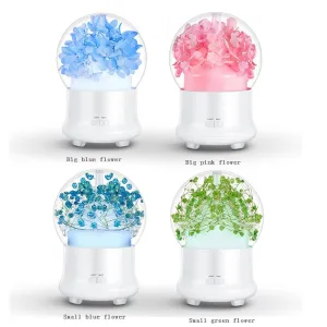 Ultrasonic Humidifier Essential Oil Aroma Diffuser Night light Cool Mist Humidificador With Flower